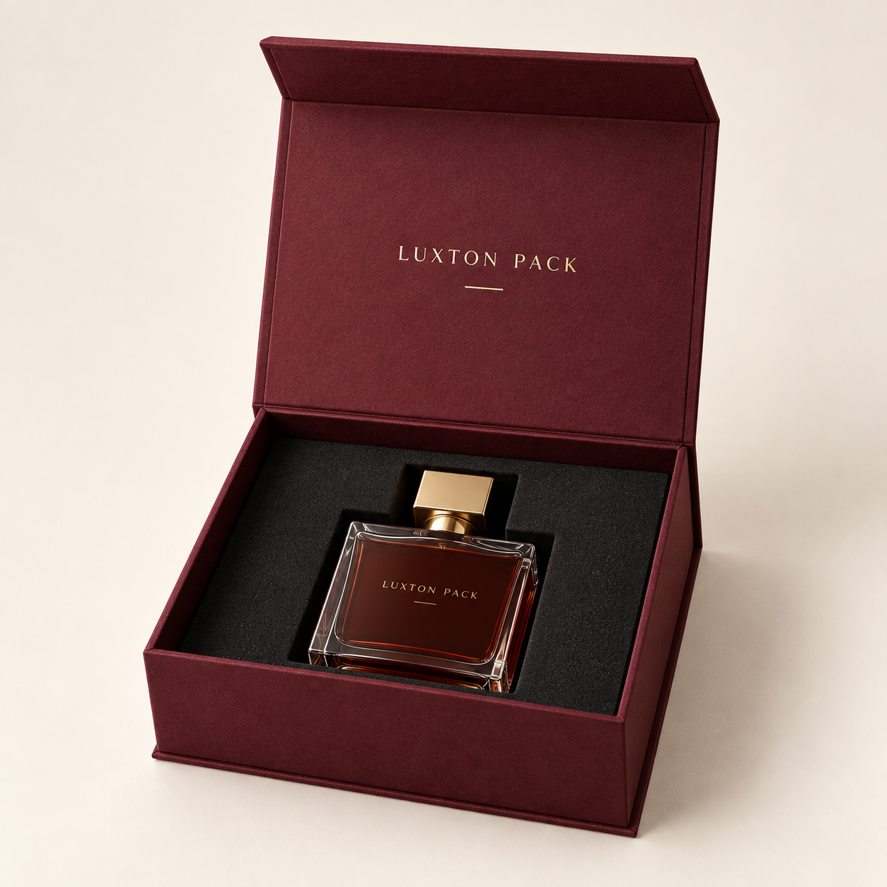 Custom Magnetic Closure Boxes packaging example by LUXTON PACK