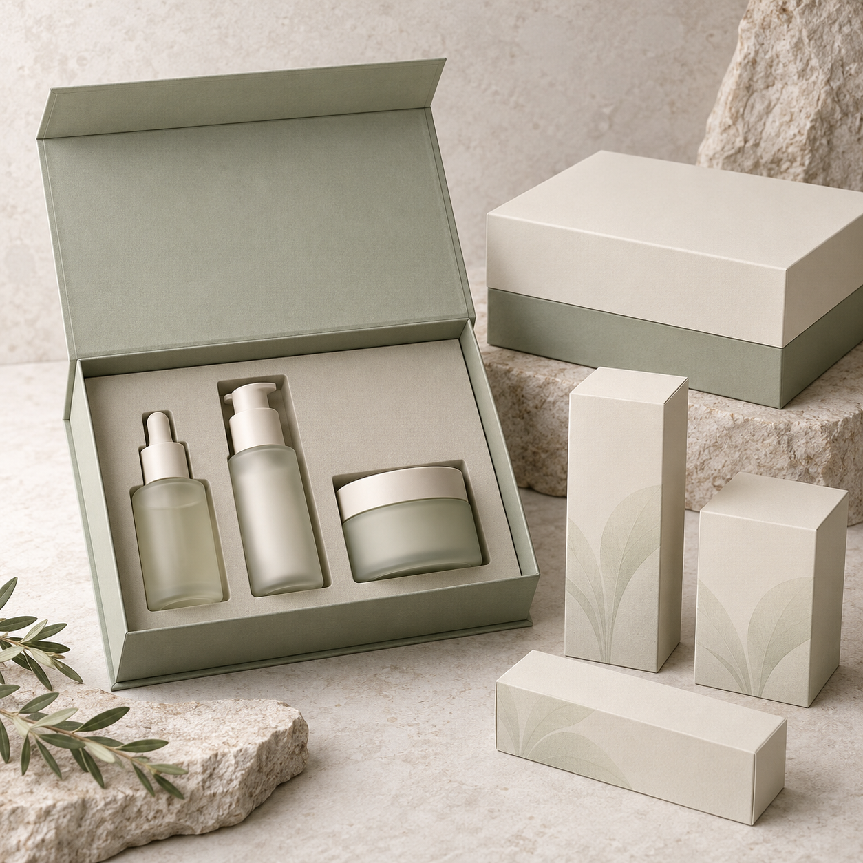 Custom Skincare Packaging Boxes packaging concept
