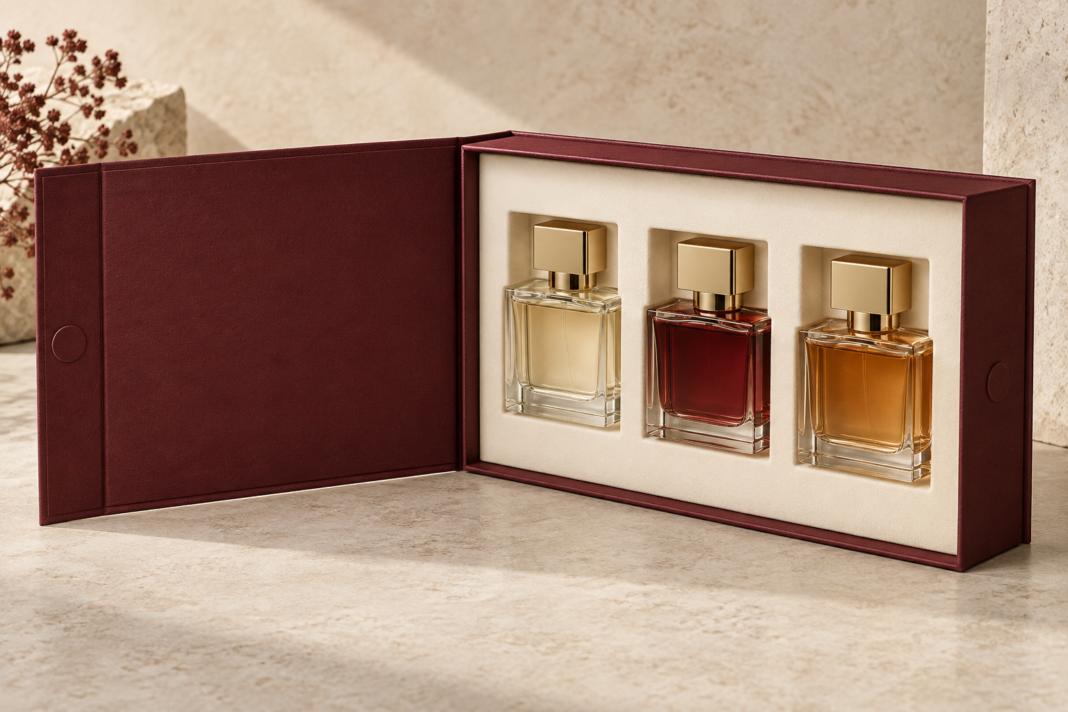 Perfume gift box structure concept